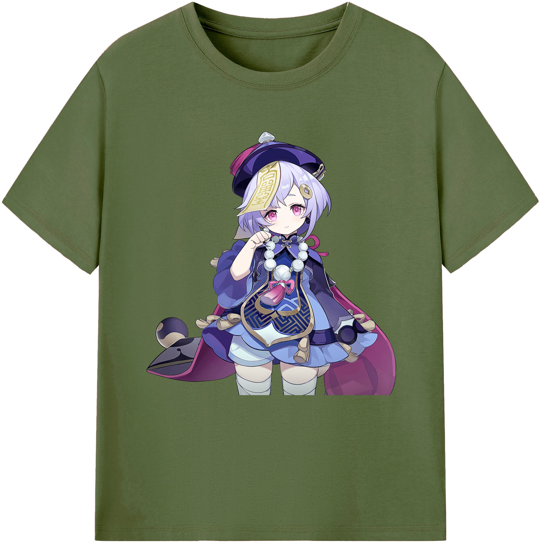 げんし神 七七 なな  genshin Nana 綿100％半袖Tシャツ（フロントプリント）